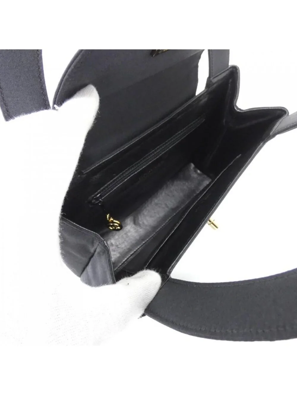 Chanel Vintage Bag Handbag Black